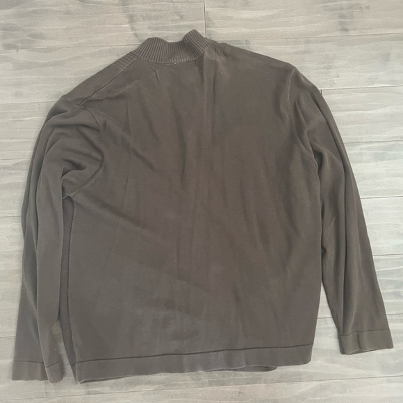 Pierre Cardin men’s zip cardigan sweater - Brown - Picture 4 of 5